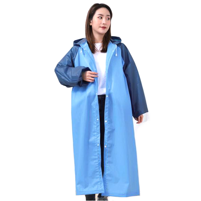 เสื้อกันฝน EVA Poncho แบบใช้ซ้ำได้โดยไม่มีเส้นสะท้อนแสง